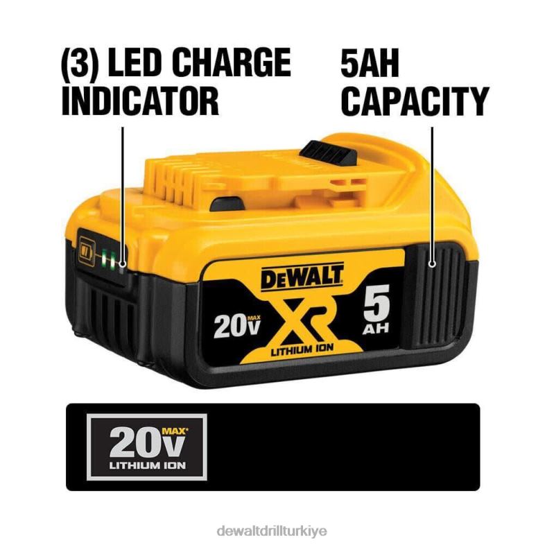 20v atomik 1/2 darbeli matkap seti paketi DEWALT R2068143 aletler