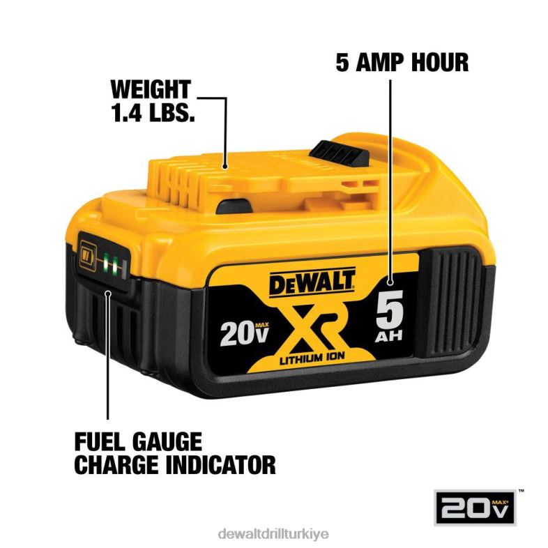 20v atomik 1/2 darbeli matkap seti paketi DEWALT R2068143 aletler