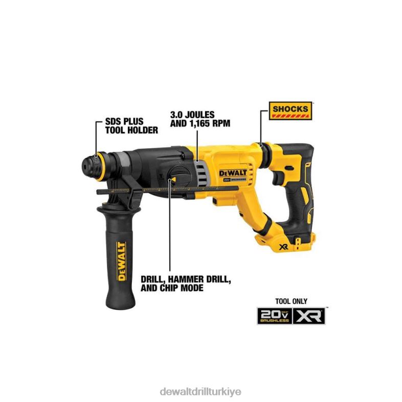 20v maksimum 1 1/8 inç sds artı döner çekiç (çıplak alet) DEWALT R206858 aletler