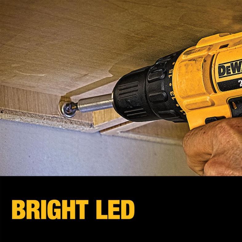 20v maksimum fırçasız kablosuz 1/2 inç darbeli matkap/tornavida (çıplak alet) DEWALT R2068130 aletler