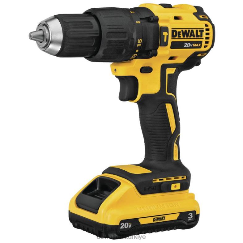 20v max akülü kompakt darbeli matkap seti DEWALT R2068123 aletler