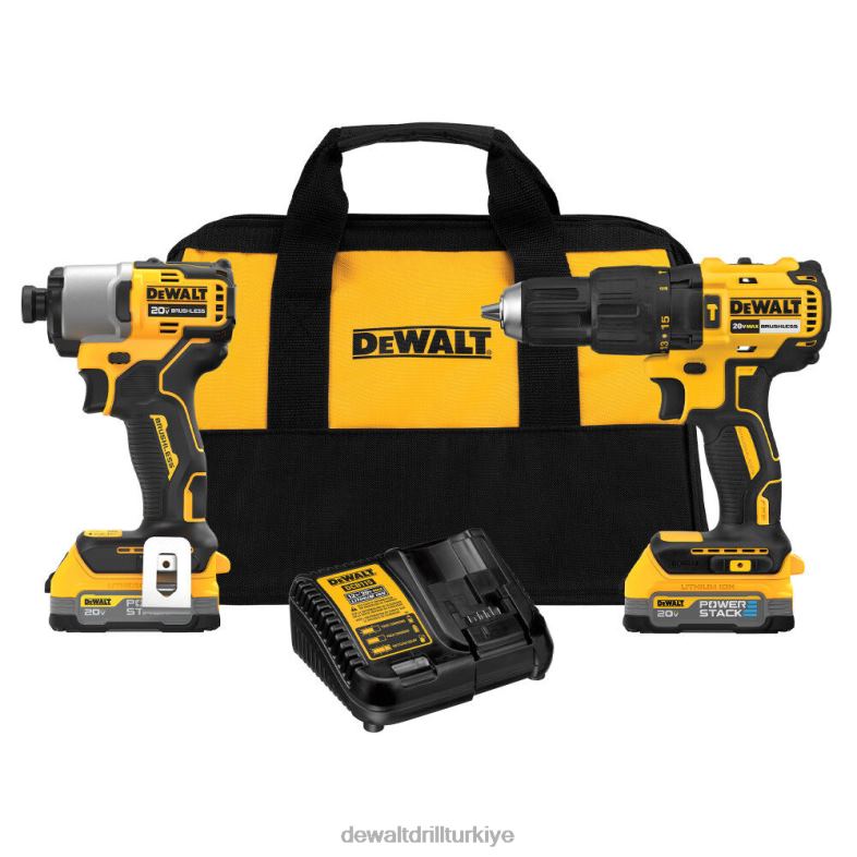 20v max darbeli matkap sürücüsü ve darbeli sürücü kombo kiti DEWALT R206829 aletler