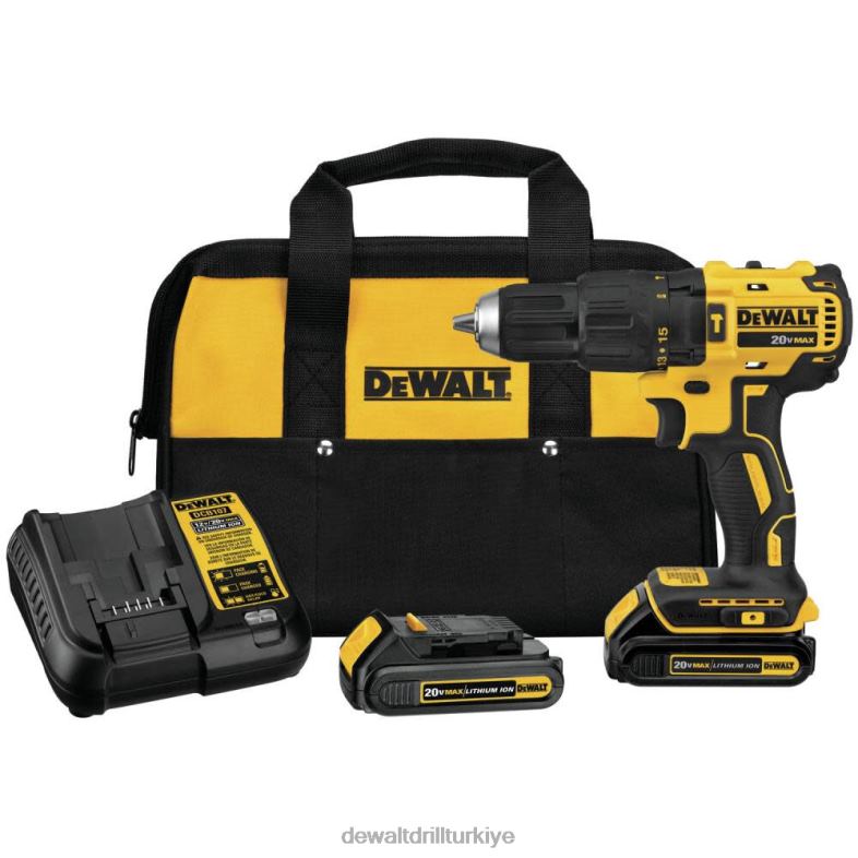 20v max kompakt fırçasız darbeli matkap DEWALT R2068184 aletler