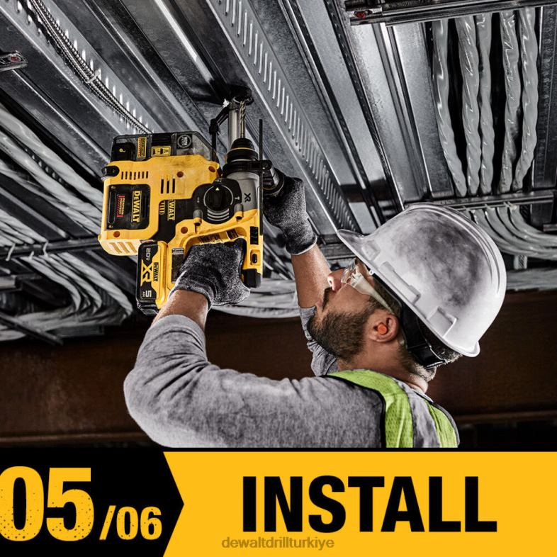 20v max xr 1 1/8 l şekil sds plus döner çekiç seti DEWALT R2068202 aletler