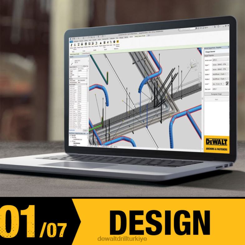 20v max xr 1 1/8 l şekil sds plus döner çekiç seti DEWALT R2068202 aletler