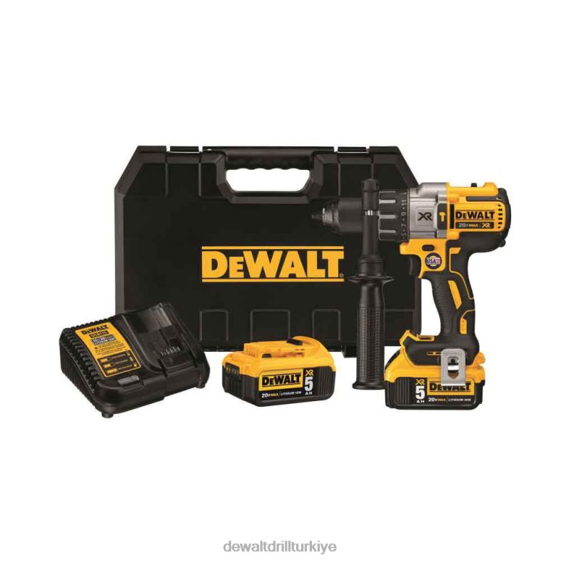 20v max xr lityum iyon fırçasız 3 vitesli darbeli matkap seti DEWALT R206823 aletler