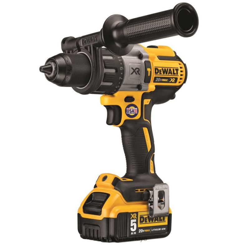20v max xr lityum iyon fırçasız 3 vitesli darbeli matkap seti DEWALT R206823 aletler