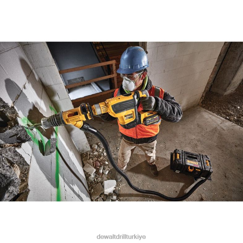 60v max 1-3/4in sds max fırçasız kombinasyonlu döner çekiç (çıplak alet) DEWALT R206866 aletler