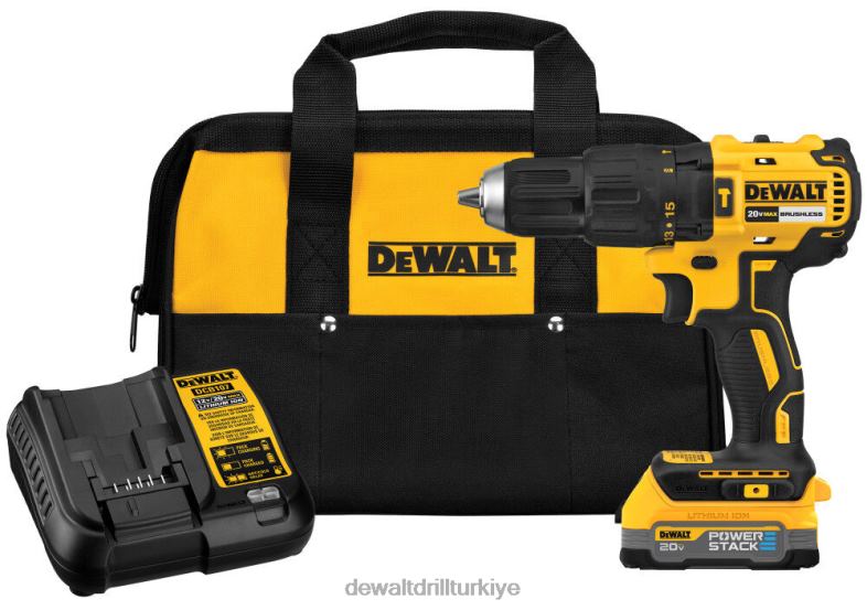 Powerstack pilli 20v kompakt darbeli matkap seti DEWALT R2068141 aletler