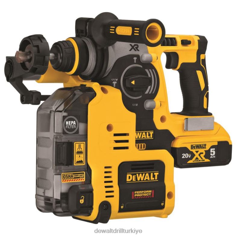 Toz toplama kitli 20v max 1 inç döner kırıcı DEWALT R206896 aletler
