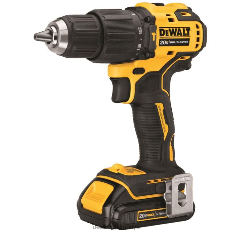 atomik 20v max kompakt 1/2 inç darbeli matkap/sürücü kiti DEWALT R2068116 aletler