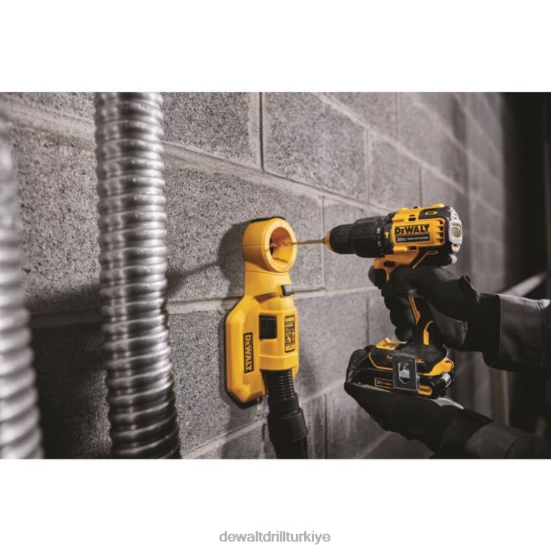 atomik 20v max kompakt 1/2 inç darbeli matkap/sürücü kiti DEWALT R2068116 aletler