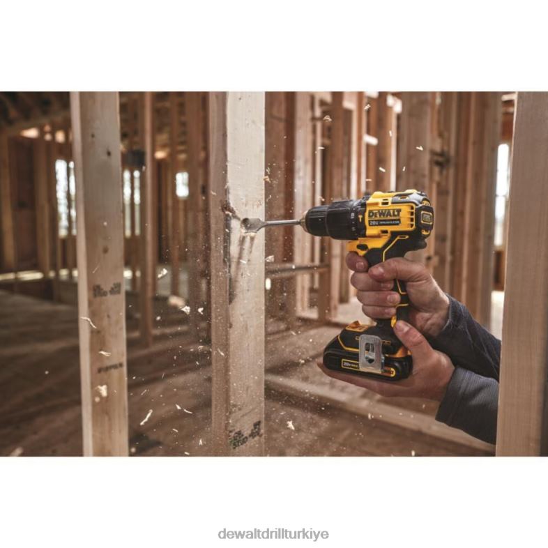 atomik 20v max kompakt 1/2 inç darbeli matkap/tornavida (çıplak alet) DEWALT R2068107 aletler