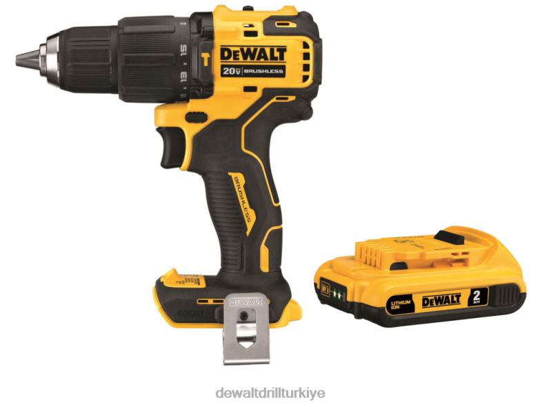 atomik 20v max kompakt akülü 1/2 inç darbeli matkap/sürücü, 20v maksimum pil paketiyle DEWALT R2068178 aletler