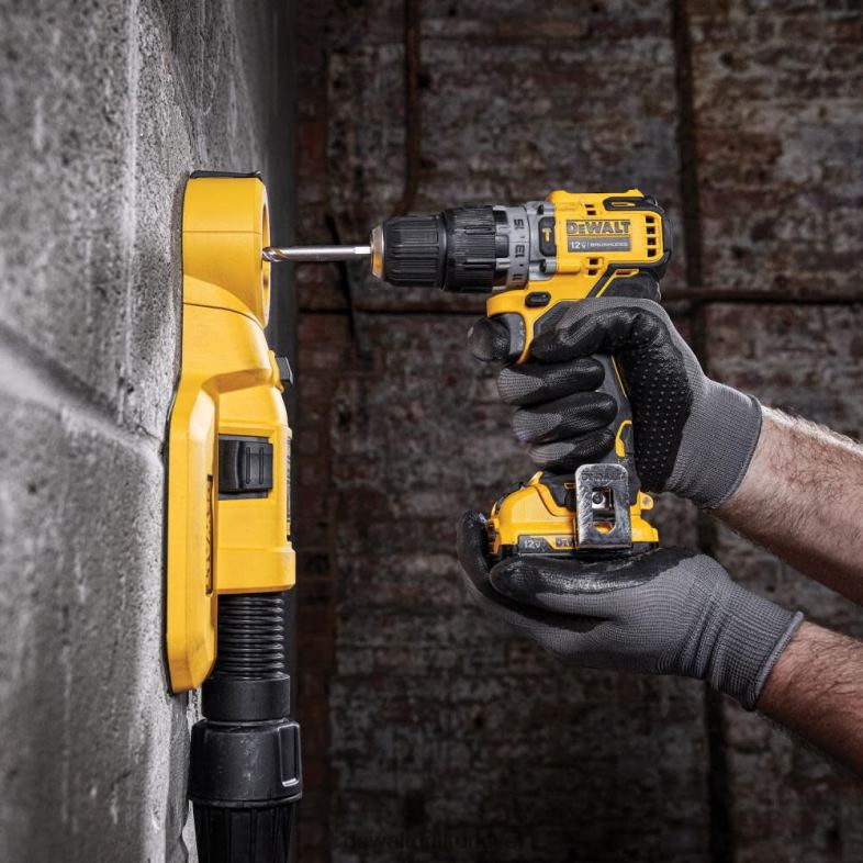 xtreme 12v max fırçasız 3/8 inç akülü darbeli matkap (çıplak alet) DEWALT R206875 aletler