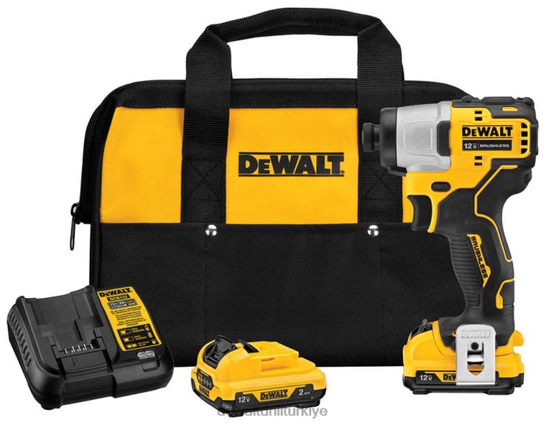 12v max xr fırçasız darbeli matkap seti DEWALT R20684 aletler