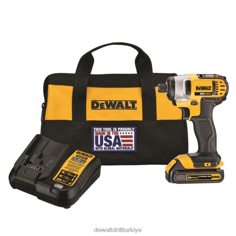 20 v maks 1/4 inç darbeli sürücü kiti DEWALT R206863 aletler