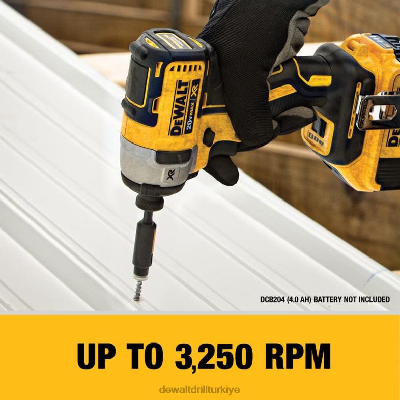 20 v max xr fırçasız 1/4 inç 3 vitesli darbeli vidalama makinesi DEWALT R206891 aletler