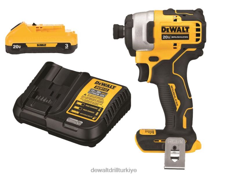 20v maksimum atomik kompakt 1/4 darbeli sürücü kiti paketi DEWALT R2068174 aletler