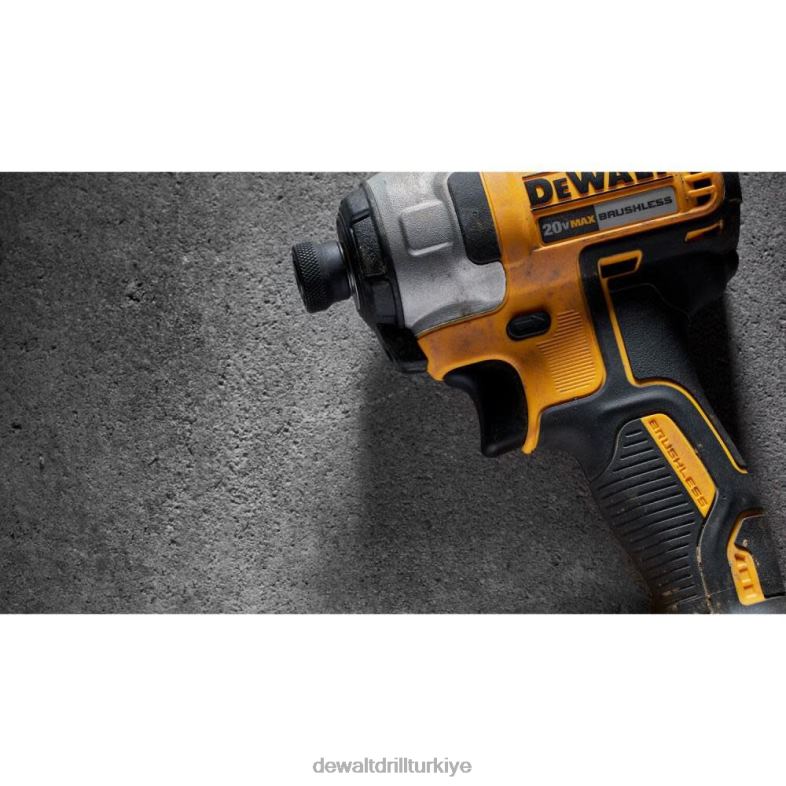 20v maksimum fırçasız 1/4 inç kablosuz darbeli vidalama seti DEWALT R206835 aletler