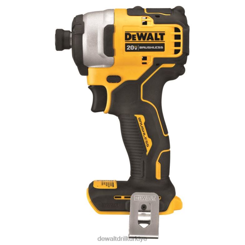 20v maksimum fırçasız atomik kompakt 1/4 inç darbeli sürücü (çıplak alet) DEWALT R2068118 aletler