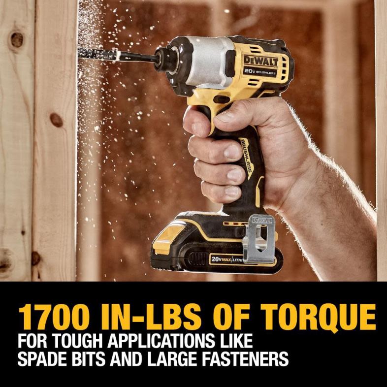 20v max 1/4in darbeli sürücü kiti fırçasız kablosuz DEWALT R206885 aletler