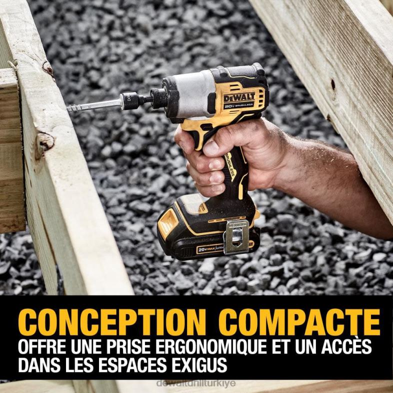 20v max 1/4in darbeli sürücü kiti fırçasız kablosuz DEWALT R206885 aletler