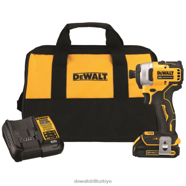 20v max fırçasız atomik kompakt 1/4 inç darbeli sürücü kiti DEWALT R2068146 aletler
