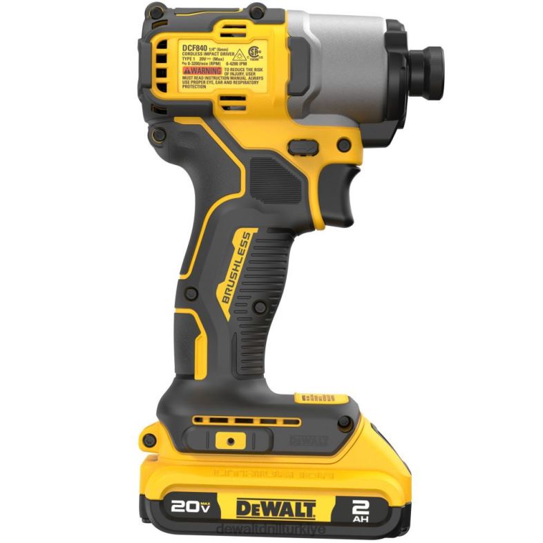 20v max fırçasız kablosuz 1/4 darbeli sürücü kiti DEWALT R206884 aletler