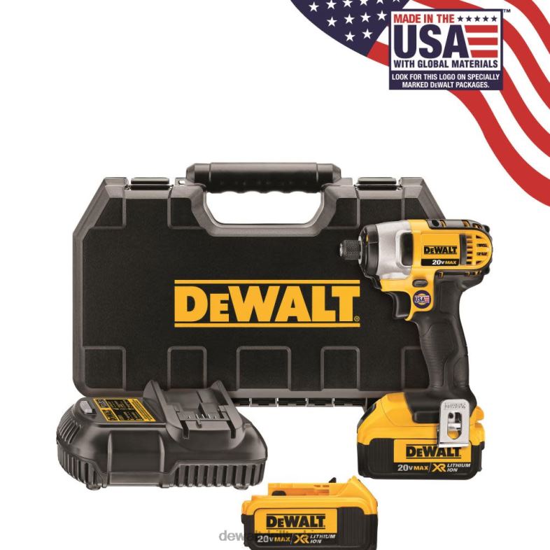 20v max lityum iyon darbeli sürücü kiti DEWALT R2068120 aletler