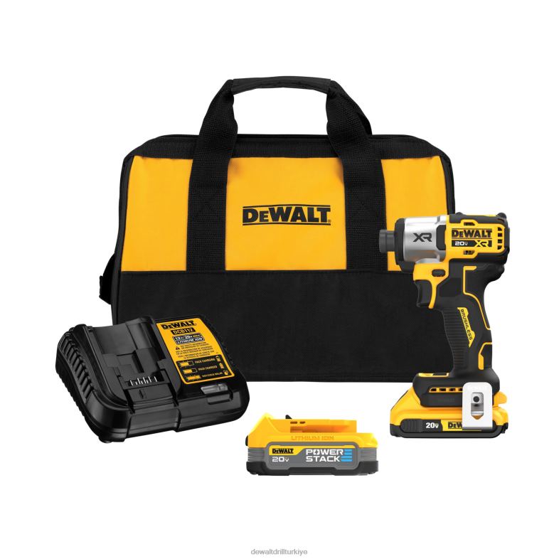 20v max xr 1/4in darbeli sürücü kiti DEWALT R20687 aletler