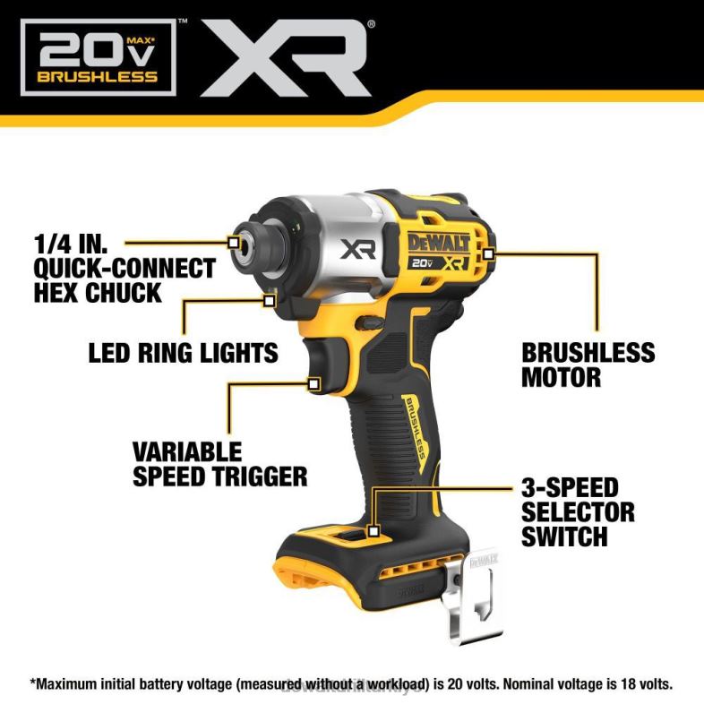 20v max xr 3 vitesli darbeli sürücü kiti, 20v güç yığını 5ah pil 2'li paket DEWALT R20688 aletler