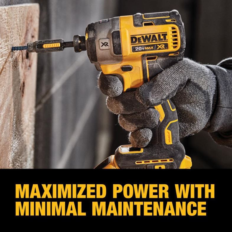 20v max xr fırçasız 1/4 inç 3 vitesli darbeli vidalama makinesi (çıplak alet) DEWALT R206847 aletler