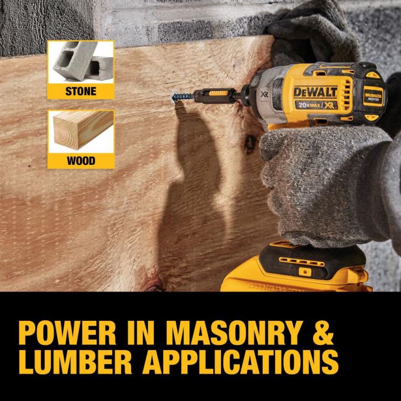 20v max xr fırçasız 1/4 inç 3 vitesli darbeli vidalama makinesi (çıplak alet) DEWALT R206847 aletler