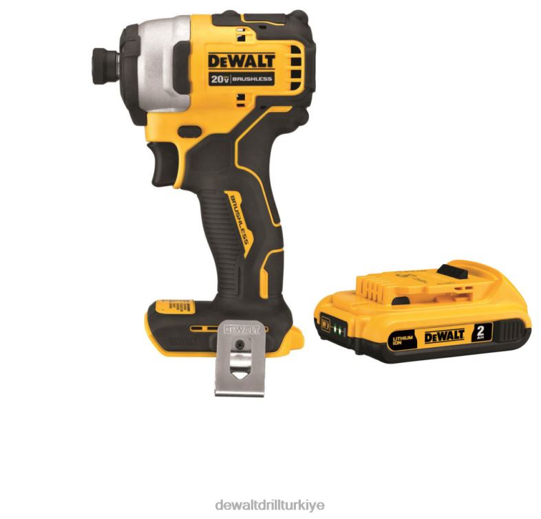 2ah pil paketiyle 20v maksimum atomik kompakt 1/4 inç darbeli sürücü DEWALT R2068158 aletler