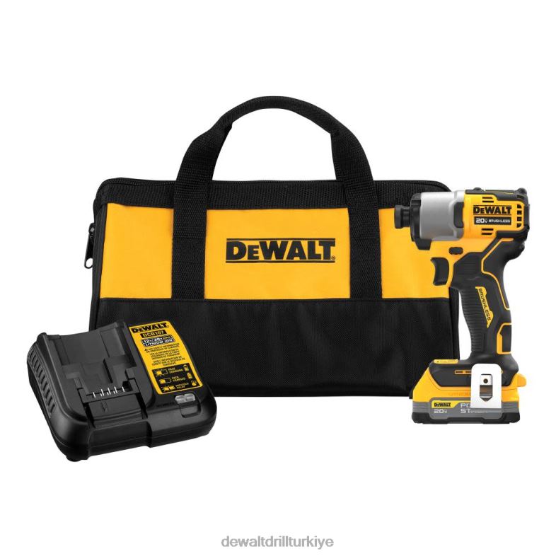Powerstack pilli 20v maksimum darbeli sürücü kiti DEWALT R2068124 aletler