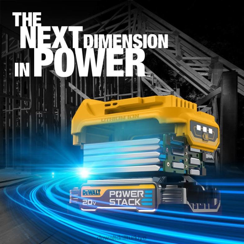 Powerstack pilli 20v maksimum darbeli sürücü kiti DEWALT R2068124 aletler