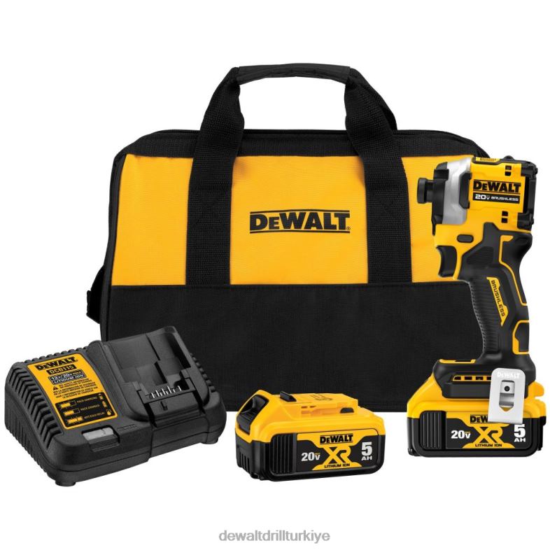 atomik 20v max 1/4 inç fırçasız akülü 3 vitesli darbeli vidalama makinesi DEWALT R2068110 aletler
