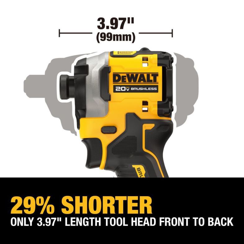 atomik 20v max 1/4 inç fırçasız akülü 3 vitesli darbeli vidalama makinesi DEWALT R2068110 aletler