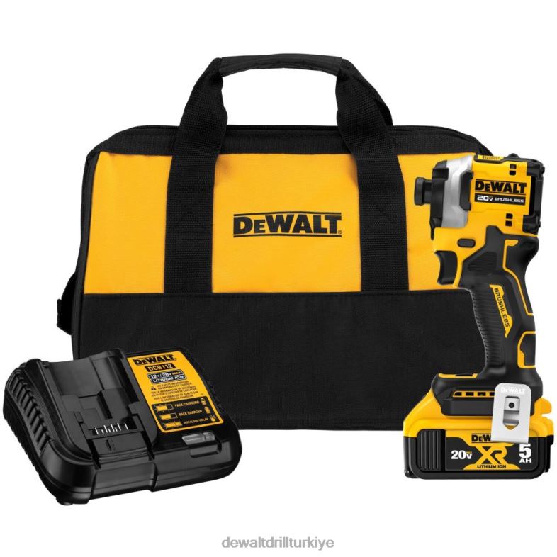 atomik 20v max darbeli sürücü kiti 1/4in 3 hızlı fırçasız kablosuz DEWALT R206814 aletler