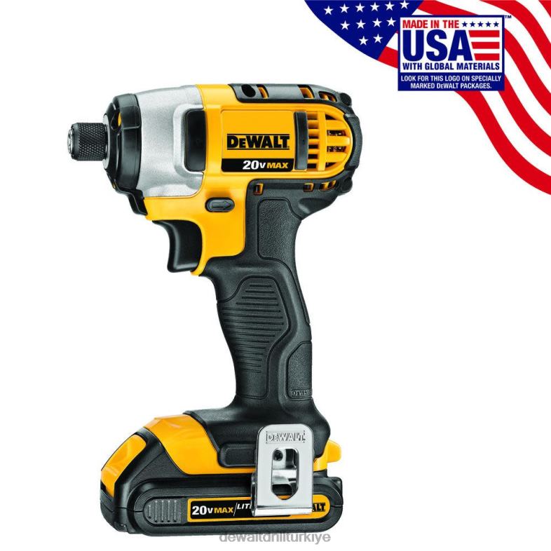dcf885c2 20v maksimum lityum iyon 1/4 inç darbeli sürücü kiti (1,5ah) (dcf885c2) DEWALT R2068196 aletler