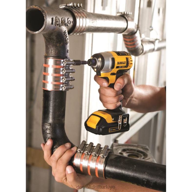 dcf885c2 20v maksimum lityum iyon 1/4 inç darbeli sürücü kiti (1,5ah) (dcf885c2) DEWALT R2068196 aletler