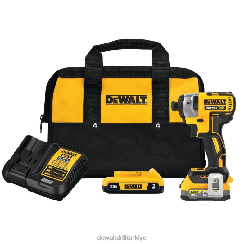 powerstack kitli 20v max xr darbeli sürücü DEWALT R206869 aletler
