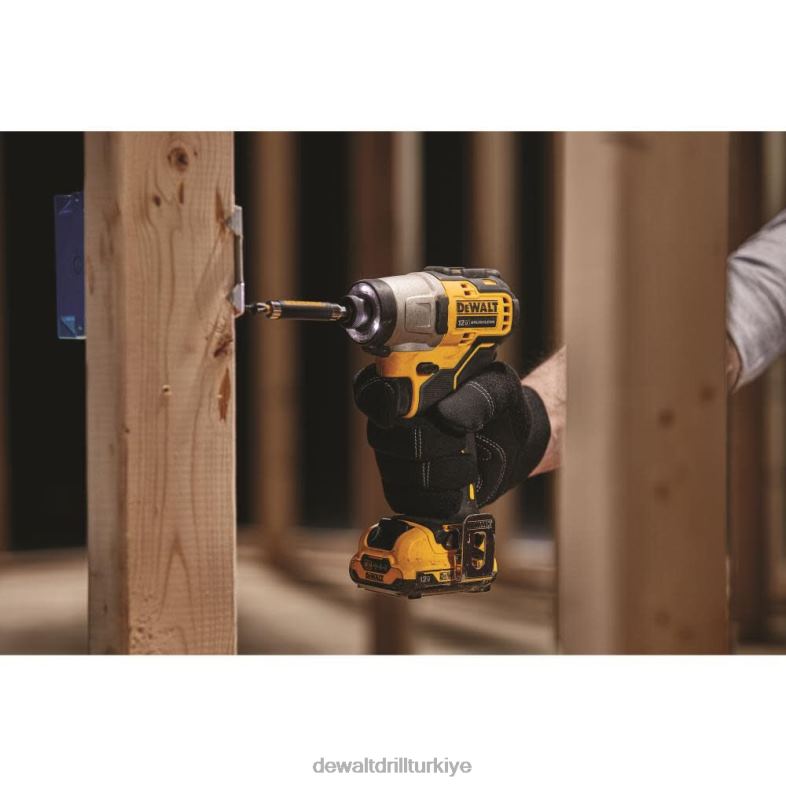 xtreme 12v max fırçasız 1/4 inç kablosuz darbeli vidalama makinesi (çıplak alet) DEWALT R2068111 aletler