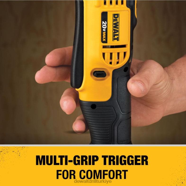 20 v maksimum lityum iyon 3/8 inç dik açılı matkap/tornavida (çıplak alet) DEWALT R206854 aletler