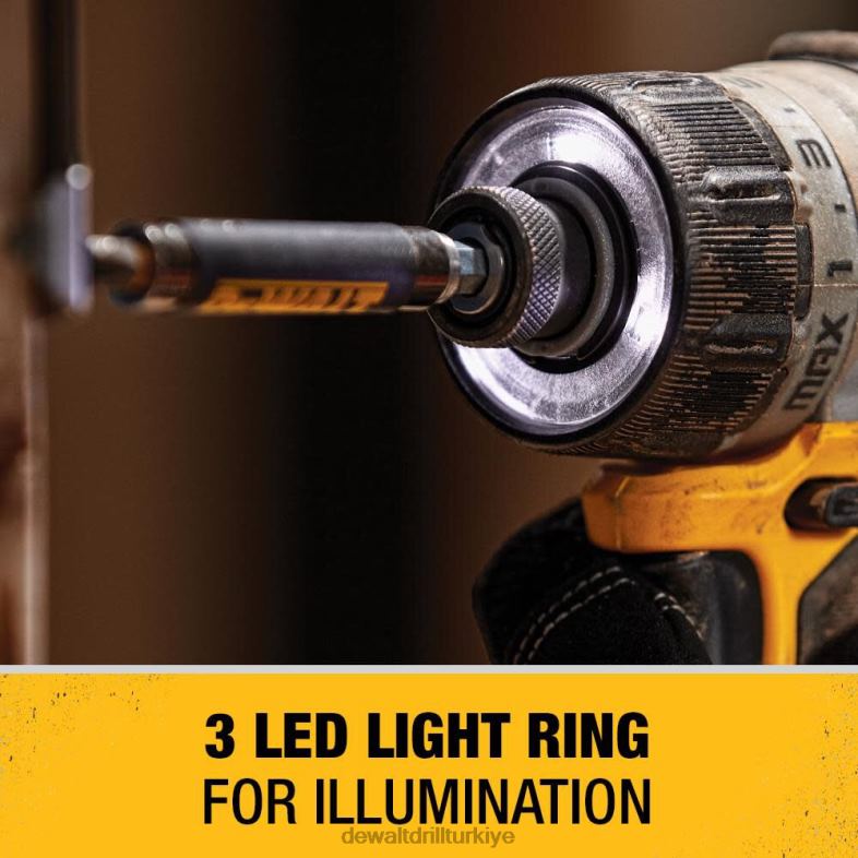 1/4 inç 12v maksimum fırçasız akülü tornavida seti DEWALT R206830 aletler