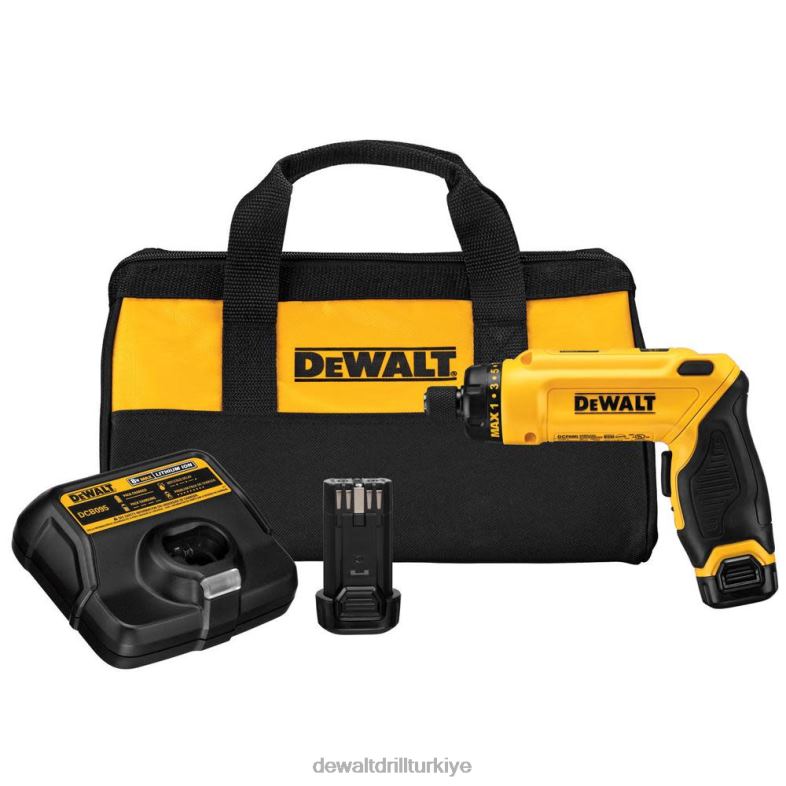 8 v max jiroskopik tornavida 2 pil kiti DEWALT R206812 aletler