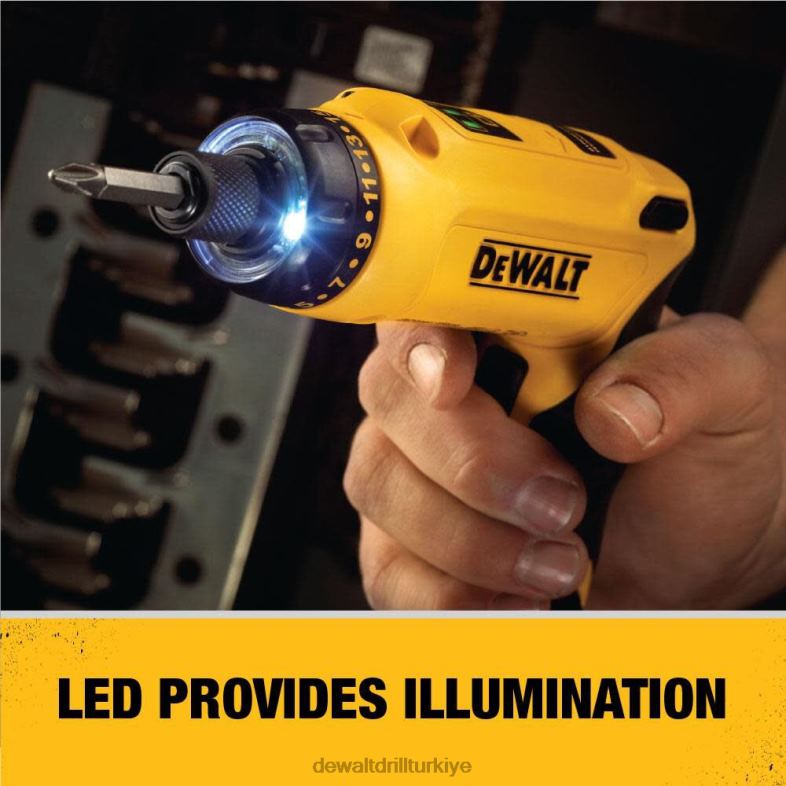 8v max mac tornavida 1 pil seti DEWALT R206852 aletler