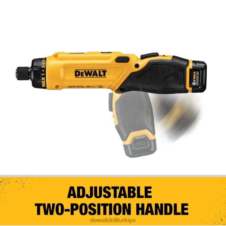 8v max mac tornavida 1 pil seti DEWALT R206852 aletler