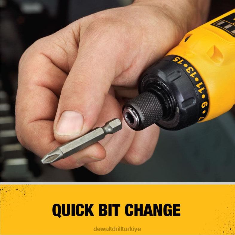 8v max mac tornavida 1 pil seti DEWALT R206852 aletler